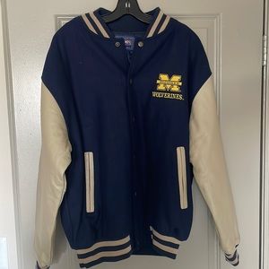 University of Michigan youth medium letterman’s jacket.